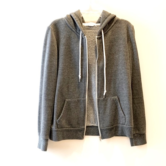 Forever 21 Drawstring Hood Sweat Jacket - Picture 12 of 14
